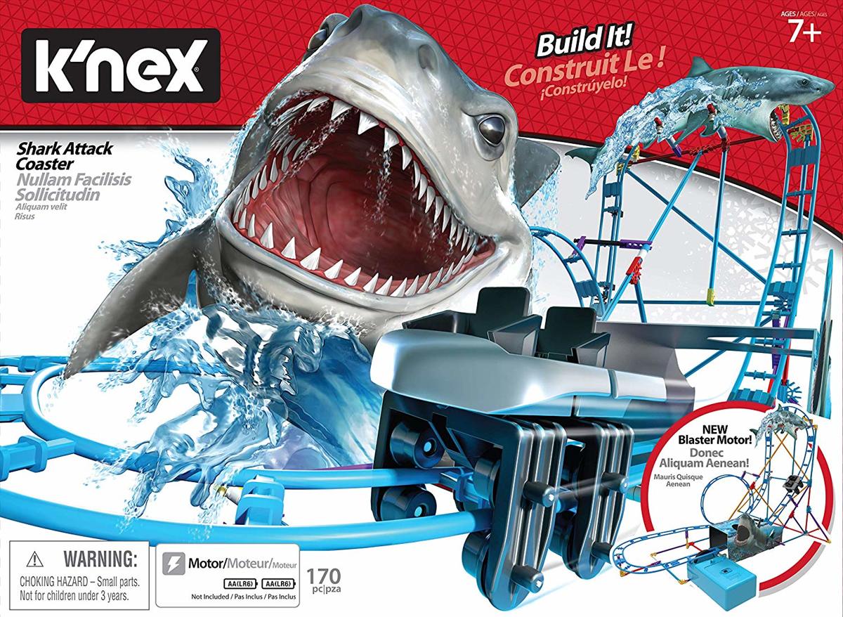 Knex Thrill Rides - Tabletop Thrills Shark Attack Coaster